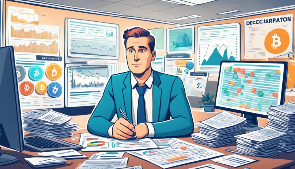 declaração de criptomoedas